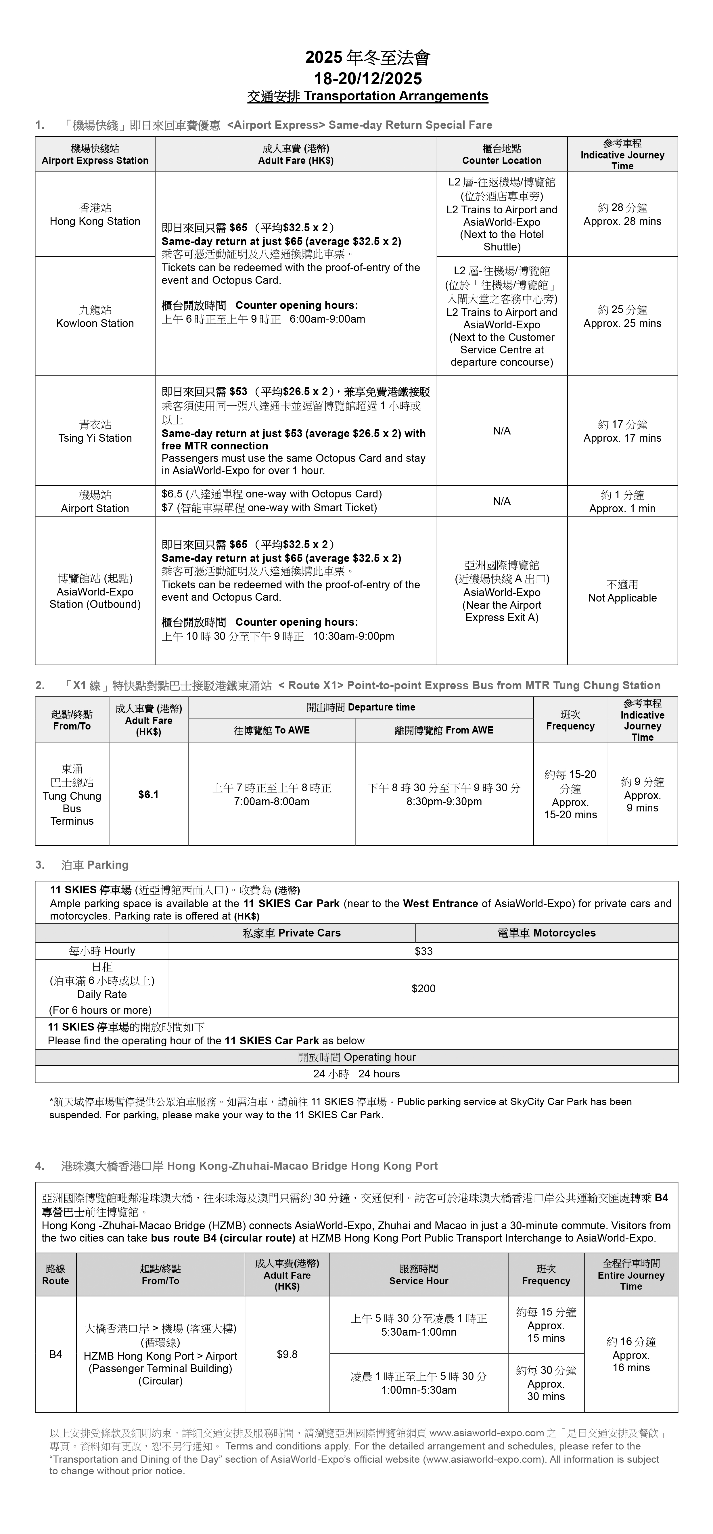 2025年冬至法會：12月18-20日交通安排