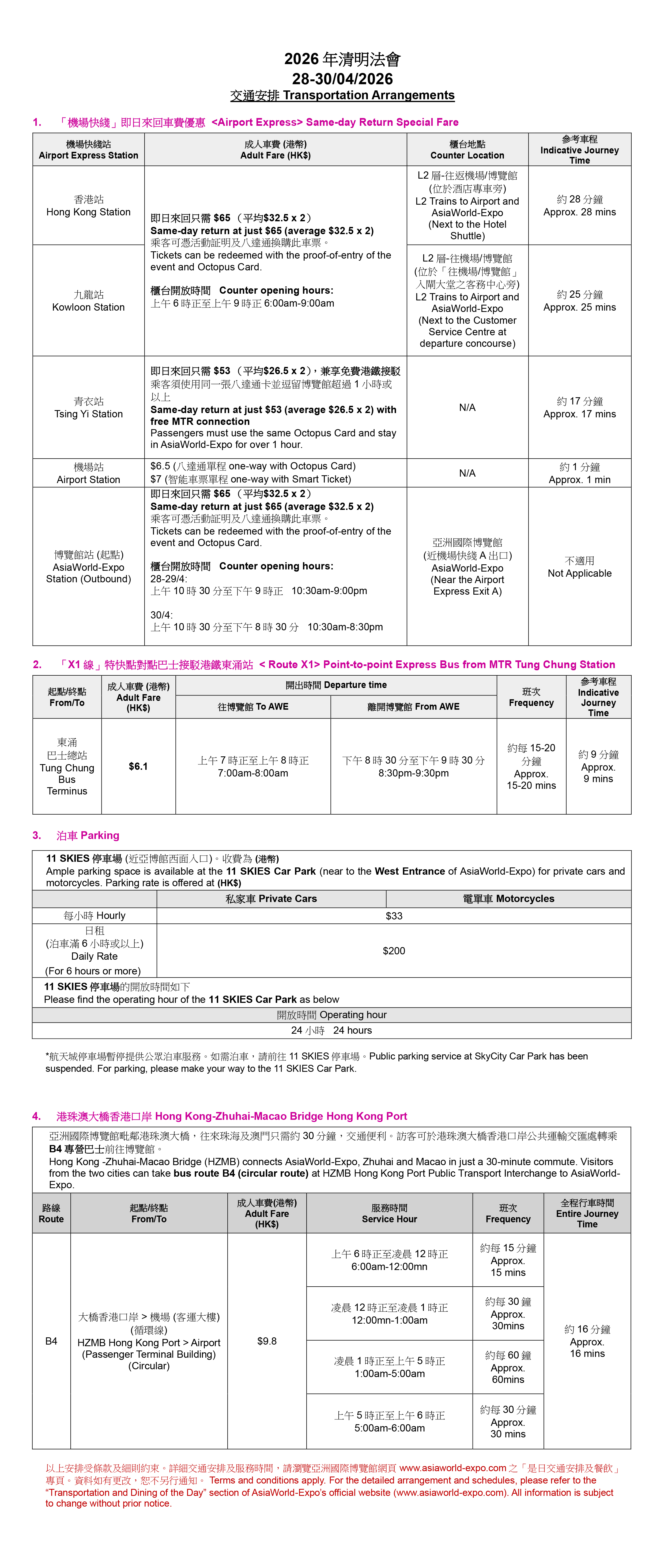2026清明法會：4月28-30日交通安排